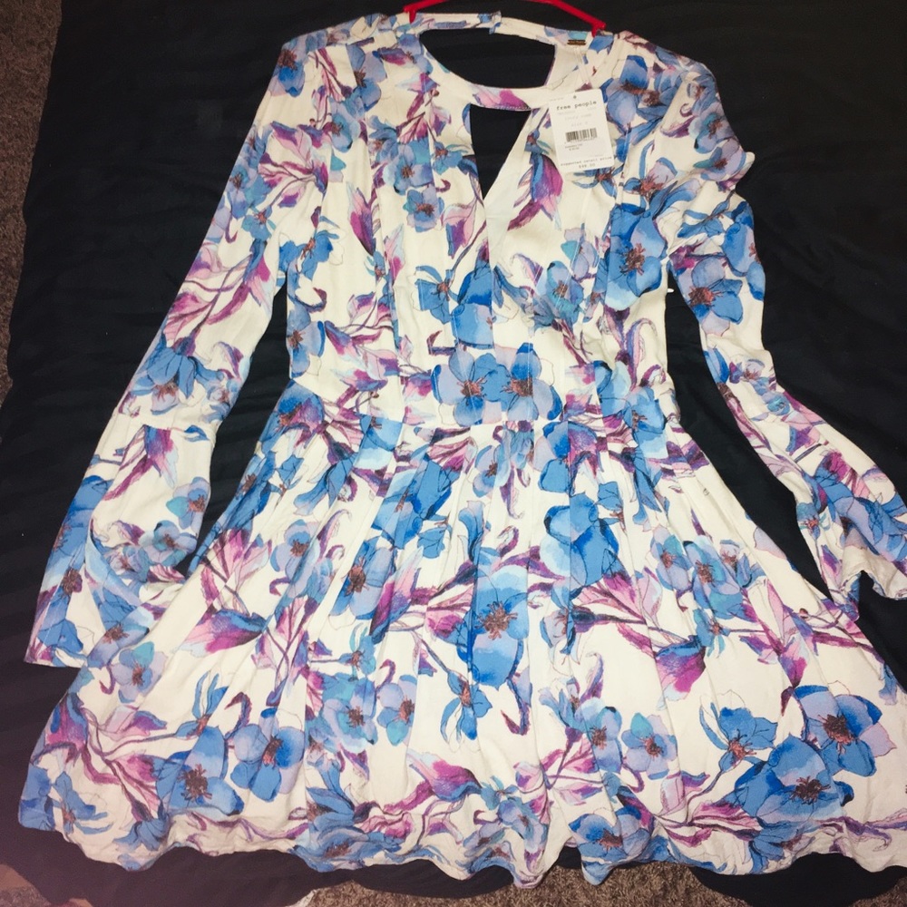 NWT Free People Tegan long sleeved mini dress - Picture 5 of 5